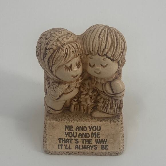 Vintage 1970 Paula Me and You Statue - Collectible Figurine - Picture 1 of 5